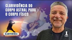 Clarividência em projeção astral olhando o corpo físico